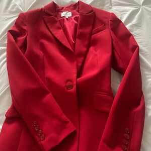 Designer Red Blazer